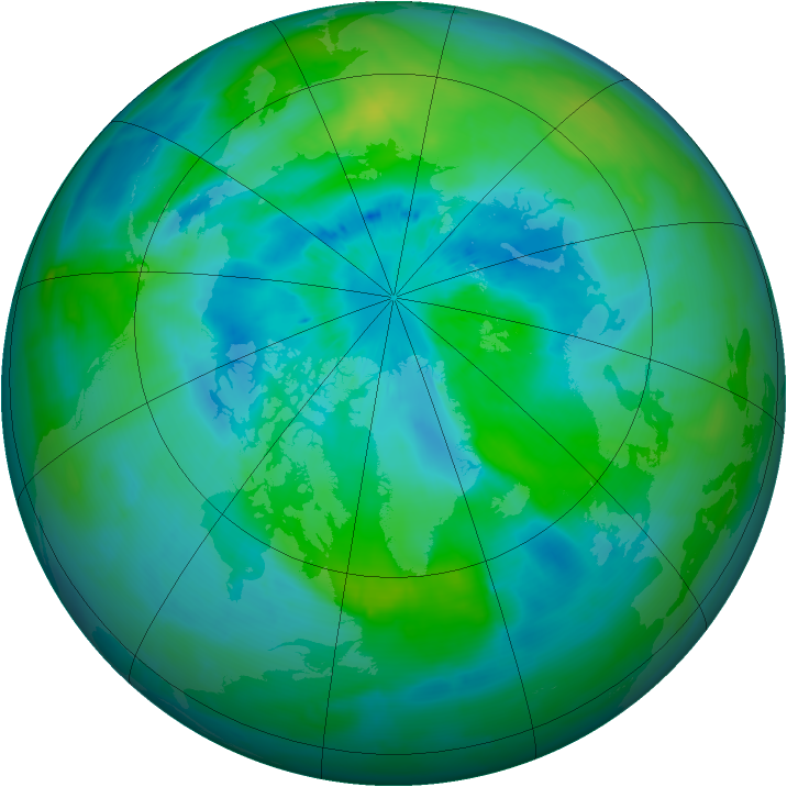 Arctic ozone map for 18 September 2013
